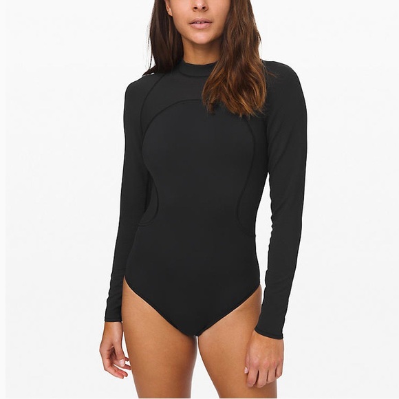 Lululemon wade the waters long sleeve one piece